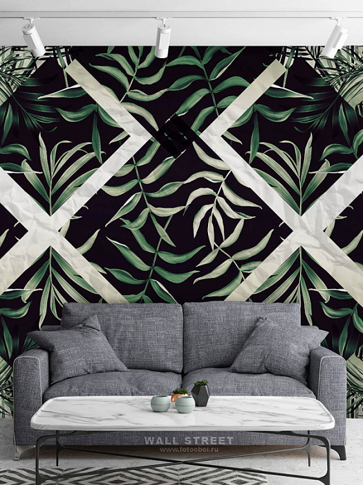 Фотообои в интерьере артикул Geometry 8, GEOMETRY, Wall street Фотообои в интерьере артикул Geometry 8, GEOMETRY, Wall street