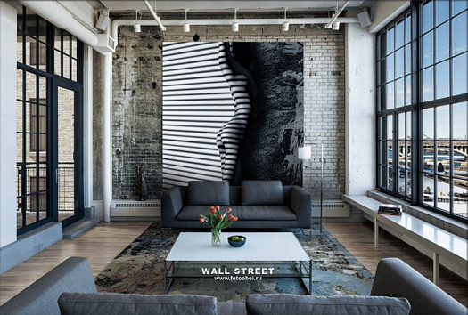Фотообои в интерьере артикул podLOFT 22, podLOFT, Wall street Фотообои в интерьере артикул podLOFT 22, podLOFT, Wall street
