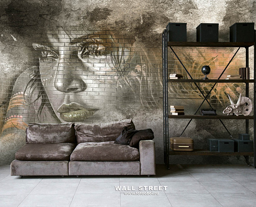 Фотообои в интерьере артикул podLOFT 4, podLOFT, Wall street